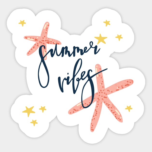 Summer vibes Sticker by Elena Choo